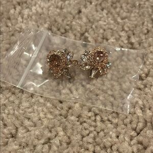 Elegant mixed metals Crystal Earrings
